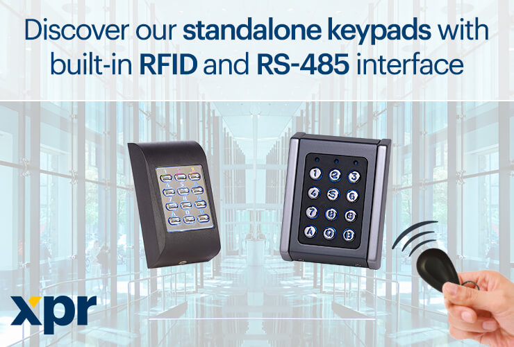 Check out our XPR standalone readers working with both keypad and RFID technology!